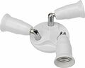 REXANT 11-8863 Разветвитель цокольный Е27-3хЕ27 (поворотный цоколь) белый REXANT REXANT 11-8863 Разветвитель цокольный Е27-3хЕ27 (поворотный цоколь) белый REXANT