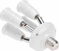 REXANT 11-8864 Разветвитель цокольный Е27-4хЕ27 (поворотный цоколь) белый REXANT REXANT 11-8864 Разветвитель цокольный Е27-4хЕ27 (поворотный цоколь) белый REXANT