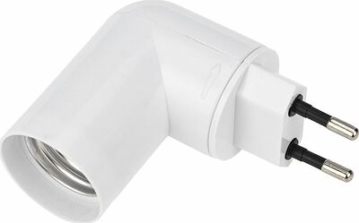 REXANT 11-8881 Переходник-светильник для крепления в штепсельной сетевой розетке переходник цокольный AC 220В-Е27 с выключателем REXANT