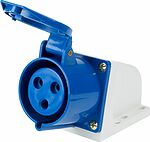 REXANT 11-8912 Розетка 123 стационарная 2Р+РЕ 32А 220В IP44 REXANT