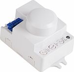 REXANT 11-9218 Датчик движения настенно-потолочный микроволновый ДДНПМ 01, 180°/360º, 1200Вт, 3-2000Лк, 3-6м, 10-720 сек. 5,8ГГц REXANT