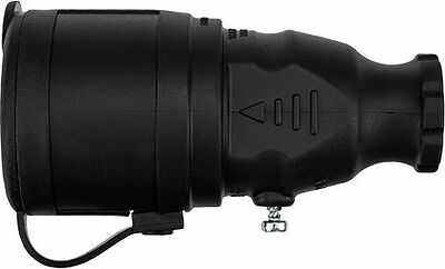 REXANT 111-004 Розетка влагозащищенная переносная с крышкой 1 гнездо, с/з, 16А, IP44 каучук, черная REXANT