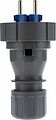 REXANT 111-013 Вилка влагозащищенная прямая 2P+РE, 16А, IP68, серая REXANT REXANT 111-013 Вилка влагозащищенная прямая 2P+РE, 16А, IP68, серая REXANT