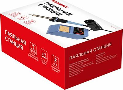REXANT 12-0151 Паяльная станция (паяльник), модель R098, 48Вт, 230В, 160-480°C REXANT
