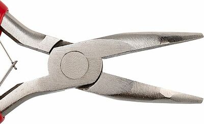 REXANT 12-4603 Тонкогубцы изогнутые мини 120мм никелированные, авторазжим, обливные рукоятки REXANT 
