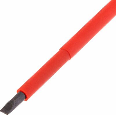 REXANT 12-4713 Отвертка шлицевая диэлектрическая SL5х125мм, до 1000В, двухкомпонентная рукоятка REXANT