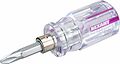 REXANT 12-4743 Отвертка комбинированная, прозрачная рукоятка, двухсторонний стержень 40мм (крестовая PH2, шлицевая SL6) REXANT REXANT 12-4743 Отвертка комбинированная, прозрачная рукоятка, двухсторонний стержень 40мм (крестовая PH2, шлицевая SL6) REXANT