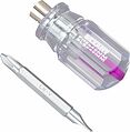 REXANT 12-4743 Отвертка комбинированная, прозрачная рукоятка, двухсторонний стержень 40мм (крестовая PH2, шлицевая SL6) REXANT REXANT 12-4743 Отвертка комбинированная, прозрачная рукоятка, двухсторонний стержень 40мм (крестовая PH2, шлицевая SL6) REXANT