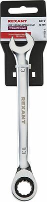 REXANT 12-5808-1 Ключ комбинированный трещоточный 13мм, CrV, зеркальный хром REXANT 