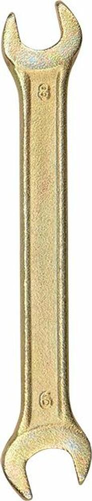 REXANT 12-5822-2 Ключ рожковый 8х9мм, желтый цинк REXANT 