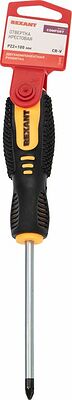 REXANT 12-6415 Отвертка крестовая PZ2х100мм, двухкомпонентная рукоятка REXANT