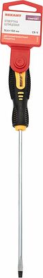 REXANT 12-6425 Отвертка шлицевая SL4х150мм, двухкомпонентная рукоятка REXANT