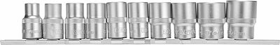 REXANT 12-8304 Набор торцевых головок 1/2, двенадцатигранные, CrV, 10 шт., 10-24мм REXANT
