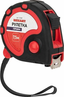 REXANT 12-9009 Рулетка измерительная Профи прорезиненный корпус, 7,5м х 25мм REXANT