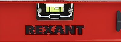 REXANT 12-9215 Уровень алюминиевый Рельс, 1500мм, 3 глазка (1 поворотный) REXANT