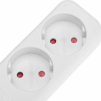 REXANT 13-4001 Удлинитель STANDARD 2 гнезда, 3м, 2х1,0мм², б/з, белый REXANT