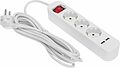 REXANT 13-4017 Удлинитель STANDARD 3 гнезда, 5м, 3х1,0мм², с/з, с выключателем, 2 USB, белый REXANT REXANT 13-4017 Удлинитель STANDARD 3 гнезда, 5м, 3х1,0мм², с/з, с выключателем, 2 USB, белый REXANT