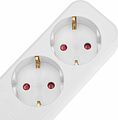 REXANT 13-4047 Удлинитель STANDARD 6 гнезд, 3м, 3х1,0мм², с/з, с выключателем, белый REXANT