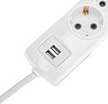 REXANT 13-4110 Удлинитель PREMIUM 3 гнезда, 3м, 3х1,5мм², с/з, 2 USB, белый REXANT REXANT 13-4110 Удлинитель PREMIUM 3 гнезда, 3м, 3х1,5мм², с/з, 2 USB, белый REXANT