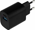 REXANT 16-0297 Сетевое зарядное устройство REXANT USB + Type-C, 5V, 2.4 A, черное REXANT 16-0297 Сетевое зарядное устройство REXANT USB + Type-C, 5V, 2.4 A, черное