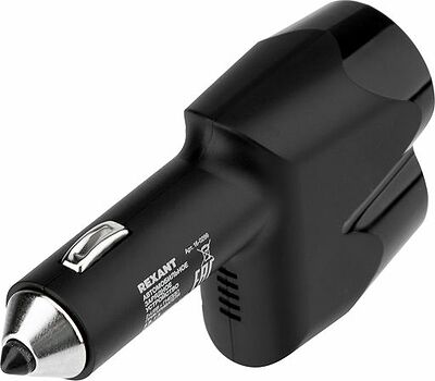 REXANT 16-0299 Автозарядка в прикуриватель REXANT АЗУ 2хUSB+гнездо, 12-24V, 5V,1 000mA