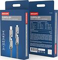 REXANT 18-1128 Кабель 4в1 USB-А – Type-C, Lightning – Type-C, 60Вт, 1м, в черной оплетке REXANT REXANT 18-1128 Кабель 4в1 USB-А – Type-C, Lightning – Type-C, 60Вт, 1м, в черной оплетке REXANT