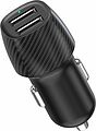 REXANT 18-2220 Автомобильное зарядное устройство c двумя портами (USB-А + USB-A) со световой индикацией, 12Вт, черное REXANT REXANT 18-2220 Автомобильное зарядное устройство c двумя портами (USB-А + USB-A) со световой индикацией, 12Вт, черное REXANT