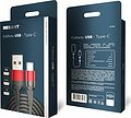 REXANT 18-7066 Кабель USB-A – Type-C, 5А, 50Вт, 1м, в черной нейлоновой оплетке REXANT REXANT 18-7066 Кабель USB-A – Type-C, 5А, 50Вт, 1м, в черной нейлоновой оплетке REXANT