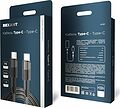 REXANT 18-7071 Кабель Type-C – Type-C, 3A, 60Вт, 1м, в черной нейлоновой оплетке REXANT REXANT 18-7071 Кабель Type-C – Type-C, 3A, 60Вт, 1м, в черной нейлоновой оплетке REXANT