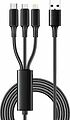 REXANT 18-7075 Кабель USB 3в1 Type-С (6A), Lightning (2,4A), micro USB (3A) 1,2м, в черной оплетке REXANT REXANT 18-7075 Кабель USB 3в1 Type-С (6A), Lightning (2,4A), micro USB (3A) 1,2м, в черной оплетке REXANT