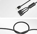 REXANT 18-7075 Кабель USB 3в1 Type-С (6A), Lightning (2,4A), micro USB (3A) 1,2м, в черной оплетке REXANT REXANT 18-7075 Кабель USB 3в1 Type-С (6A), Lightning (2,4A), micro USB (3A) 1,2м, в черной оплетке REXANT