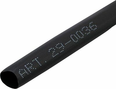 REXANT 29-0036 Трубка термоусаживаемая ТУТ нг 6,0/3,0мм, черная, ролик 2,44м REXANT