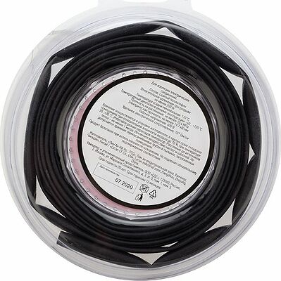 REXANT 29-0036 Трубка термоусаживаемая ТУТ нг 6,0/3,0мм, черная, ролик 2,44м REXANT