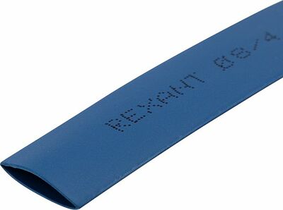 REXANT 29-0045 Трубка термоусаживаемая ТУТ нг 8,0/4,0мм, синяя, ролик 2,44м REXANT