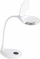 REXANT 31-0560 Лупа настольная 3D с подсветкой 3LED, сенсорная регулировка яркости, EXPERT, ø125мм, белая REXANT REXANT 31-0560 Лупа настольная 3D с подсветкой 3LED, сенсорная регулировка яркости, EXPERT, ø125мм, белая REXANT