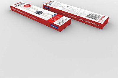 REXANT 34-0707 Антенна комнатная «Активная» с USB питанием, для цифрового телевидения DVB-T2, Ag-707 REXANT