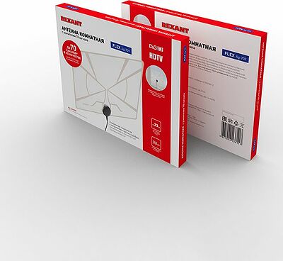 REXANT 34-0711 Антенна комнатная «Активная» с USB питанием, для цифрового телевидения DVB-T2, Ag-711 REXANT