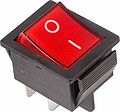 REXANT 36-2330-1 Выключатель клавишный 250В 16А (4с) ON-OFF красный с подсветкой (1 шт/уп) REXANT