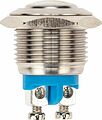 REXANT 36-3230 Кнопка антивандальная Ø16 Б/Фикс (2c винт) OFF-(ON) сфера (A16-A2) REXANT