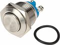 REXANT 36-3231 Кнопка антивандальная Ø16 Б/Фикс (2с винт) OFF-(ON) выпуклая (A16-A3) REXAN