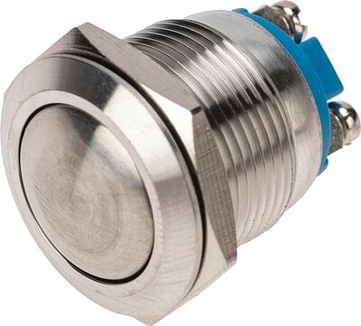REXANT 36-3410 Кнопка антивандальная Ø19 Б/Фикс (2с винт) OFF-(ON) сфера (PBS-28В, A19-A2) REXANT