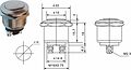 REXANT 36-3411 Кнопка антивандальная Ø19 Б/Фикс (2с винт) OFF-(ON) плоская (PBS-28В-2) REXANT REXANT 36-3411 Кнопка антивандальная Ø19 Б/Фикс (2с винт) OFF-(ON) плоская (PBS-28В-2) REXANT