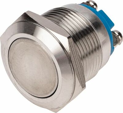 REXANT 36-3411 Кнопка антивандальная Ø19 Б/Фикс (2с винт) OFF-(ON) плоская (PBS-28В-2) REXANT