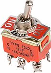 REXANT 36-4132-1 Тумблер 250V 15А (6c) ON-OFF-ON двухполюсный (KN-203) REXANT Индивидуальная упаковка 1 шт