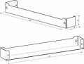 REXANT 38-0675 Полка для хранения 500x78мм, металлическая, настенная, черная REXANT REXANT 38-0675 Полка для хранения 500x78мм, металлическая, настенная, черная REXANT
