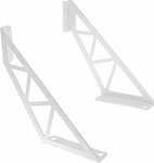 REXANT 38-0681 Кронштейн в стиле лофт для крепления полок, настенный, белый REXANT