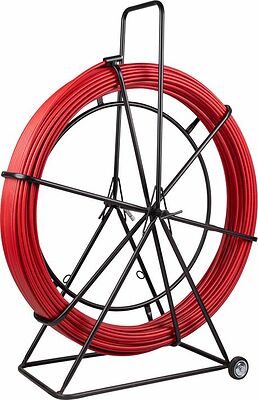 REXANT 47-1200 Протяжка кабельная (УЗК в тележке), стеклопруток, d=11,0мм, 200м, красная REXANT