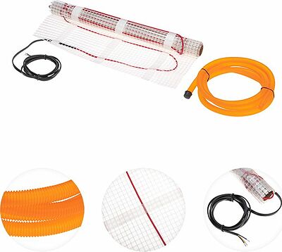 REXANT 51-0514-2 Теплый пол, нагревательный мат Classic RNX-8-1200 8м², 0,5х16м, 1200Вт двухжильный, с экраном REXANT