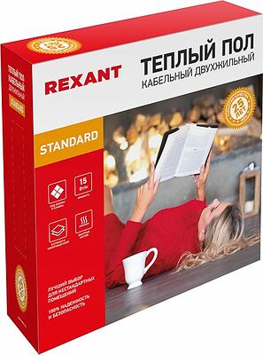 REXANT 51-0514-3 Теплый пол, кабельная секция Standard RND-30-450 450Вт, 30м, 2,7-3,8м² двухжильный REXANT