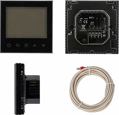 REXANT 51-0591 Терморегулятор цифровой R150 сенсорный, программируемый, с Wi-Fi, черный REXANT